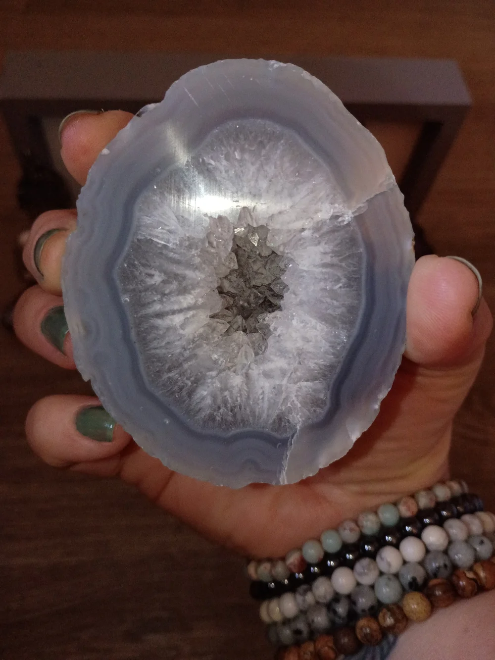 Druzy Agate Geode from Brazil - Picture 1 of 11